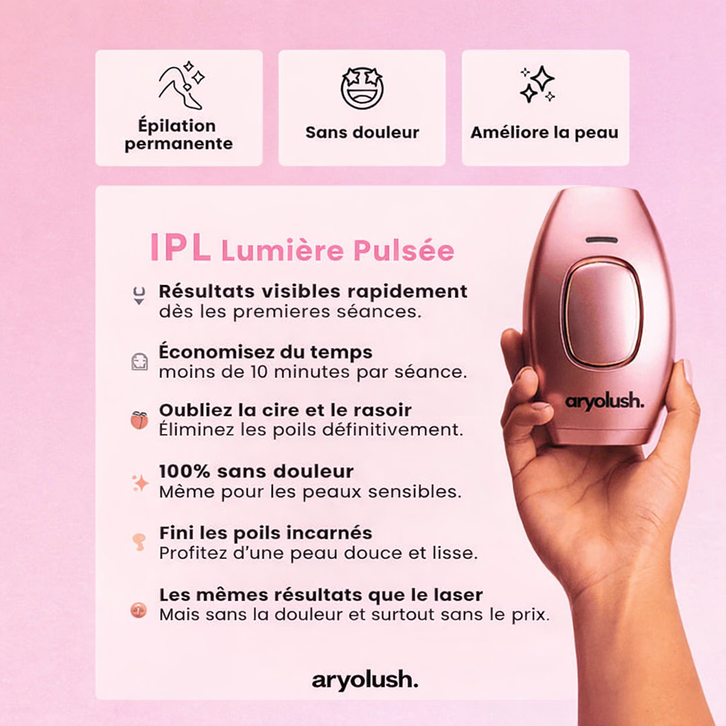 Épilateur Laser IPL – Peau douce durablement à la maison